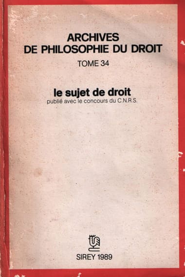 Le choix du juste en tant que sujet de droit, Kant et Rawls